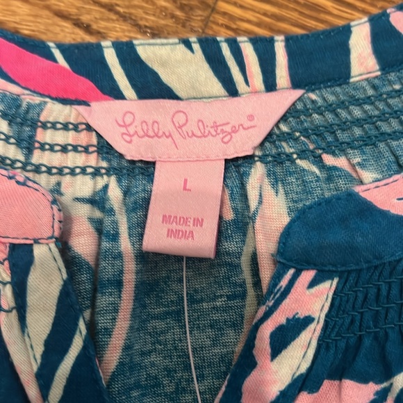 Lilly Pulitzer girls Essie dress Large (8-10) Tidal Wave It's Prime Time NWT - Picture 7 of 9